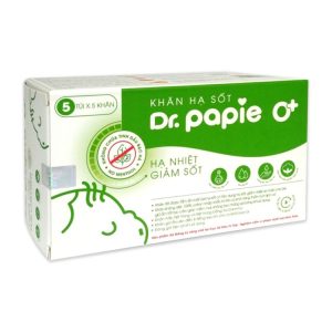 Khăn lau hạ sốt Dr Papie 0M+