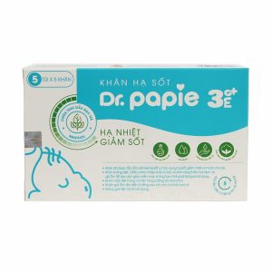 Khăn lau hạ sốt Dr Papie 3M +