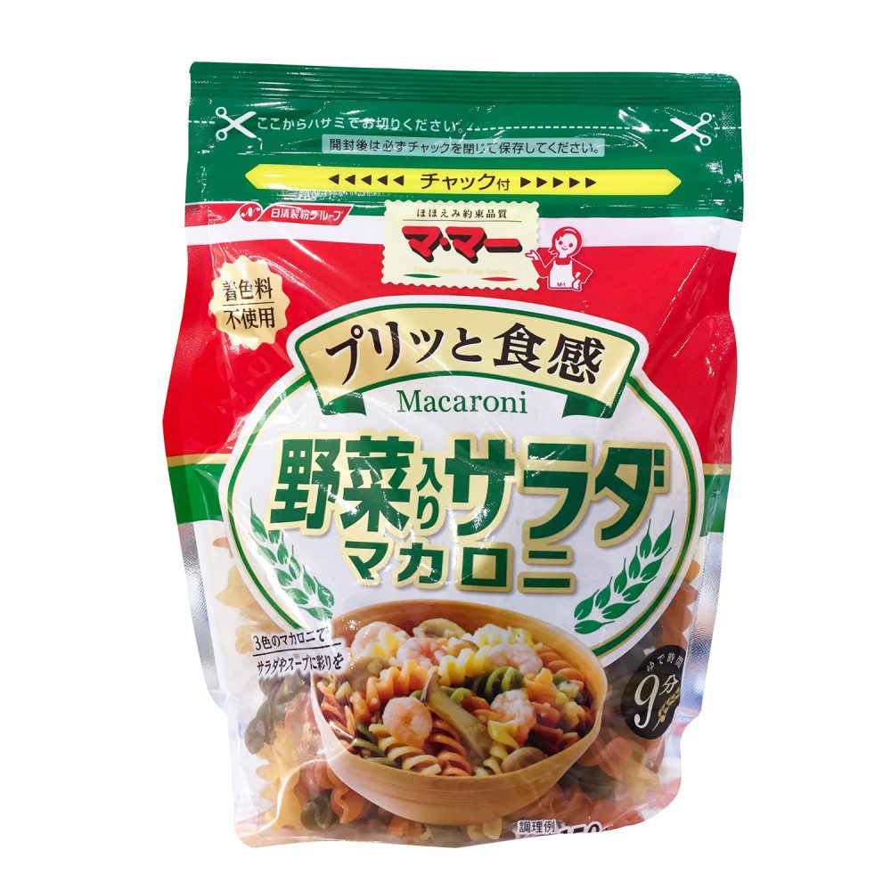 Nui xoắn rau củ Nissin Macaroni